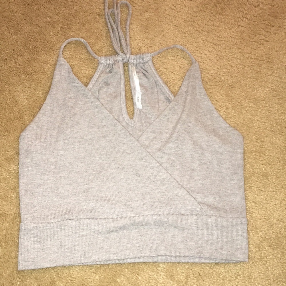 Adorable gray crop top
